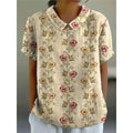 Reka | Blouse met Reverskraag en Bloemenprint voor Dames