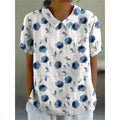 Reka | Blouse met Reverskraag en Bloemenprint voor Dames