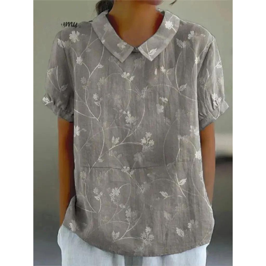 Reka | Blouse met Reverskraag en Bloemenprint voor Dames