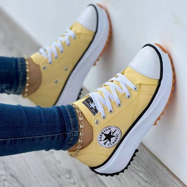 Aviva | Lace-Up Sneakers met Plateauzool voor Dames
