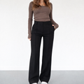 High-Waist Rechte Pijp Pantalon voor Dames