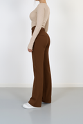 High-Waist Rechte Pijp Pantalon voor Dames