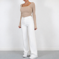 High-Waist Rechte Pijp Pantalon voor Dames