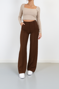 High-Waist Rechte Pijp Pantalon voor Dames