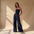 Bandeau Jumpsuit met Steekzakken voor Dames