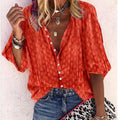 Button-Down Blouse met Korte Mouwen voor Dames