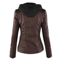 Raffaele | Zip-Up Leren Jas met Capuchon voor Dames