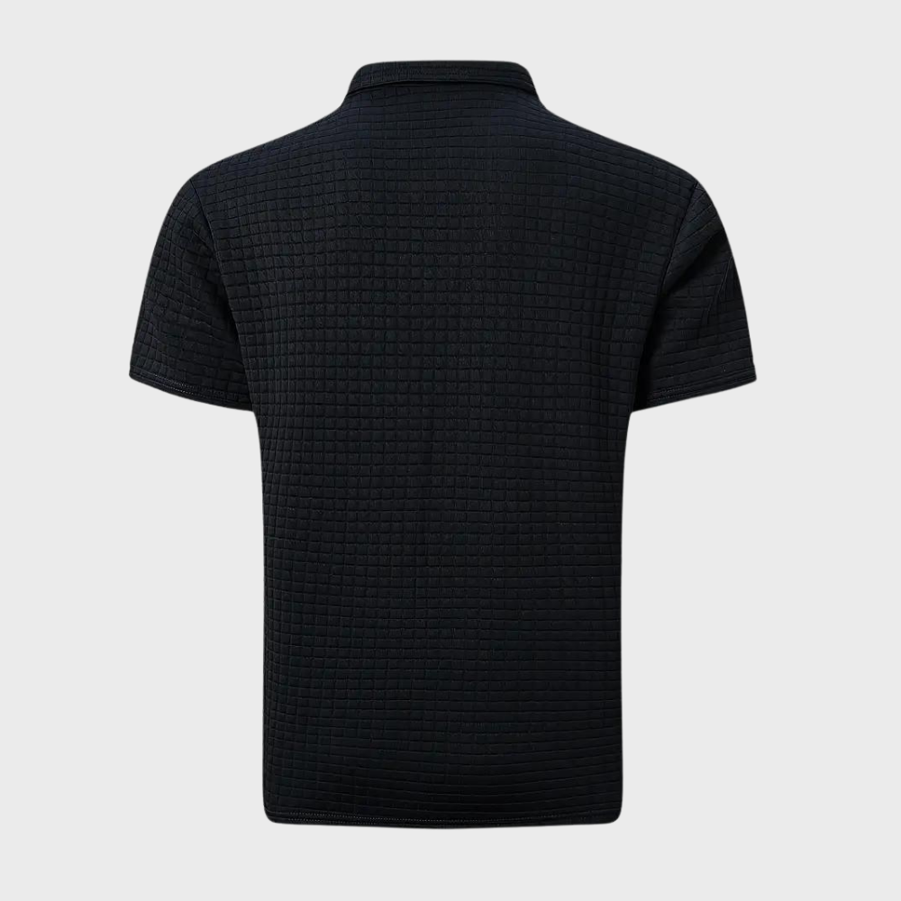 Getextureerde Poloshirt voor Heren