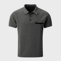 Getextureerde Poloshirt voor Heren
