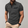 Getextureerde Poloshirt voor Heren
