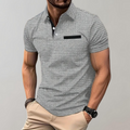 Getextureerde Poloshirt voor Heren