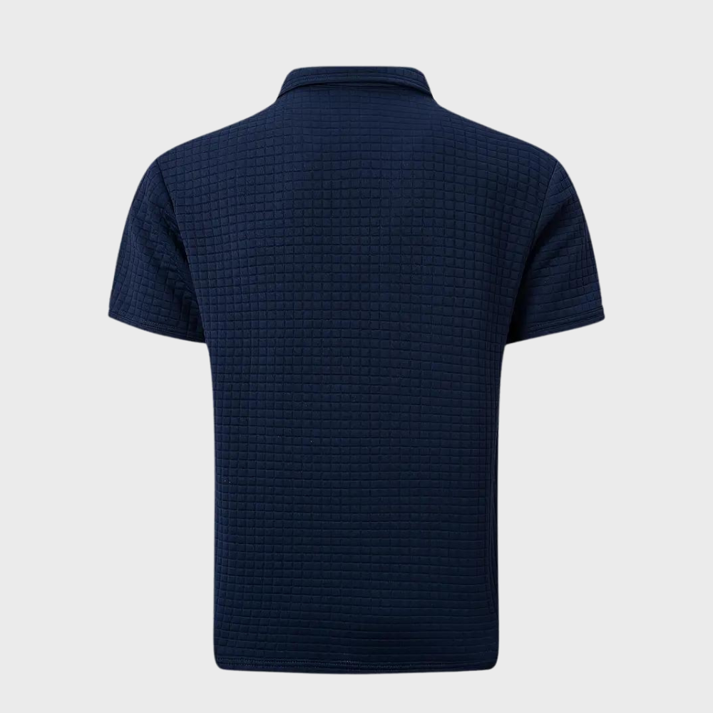 Getextureerde Poloshirt voor Heren