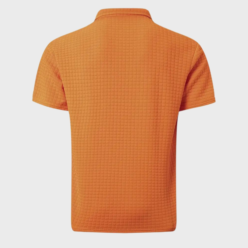 Getextureerde Poloshirt voor Heren