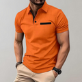 Getextureerde Poloshirt voor Heren