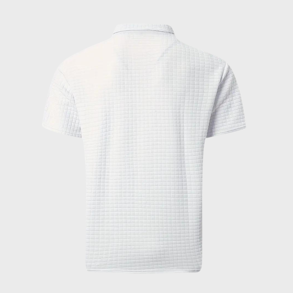 Getextureerde Poloshirt voor Heren