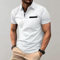 Getextureerde Poloshirt voor Heren