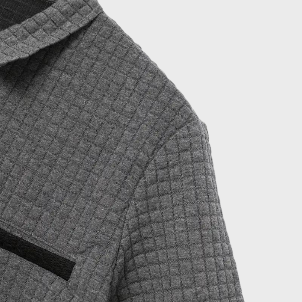 Getextureerde Poloshirt voor Heren