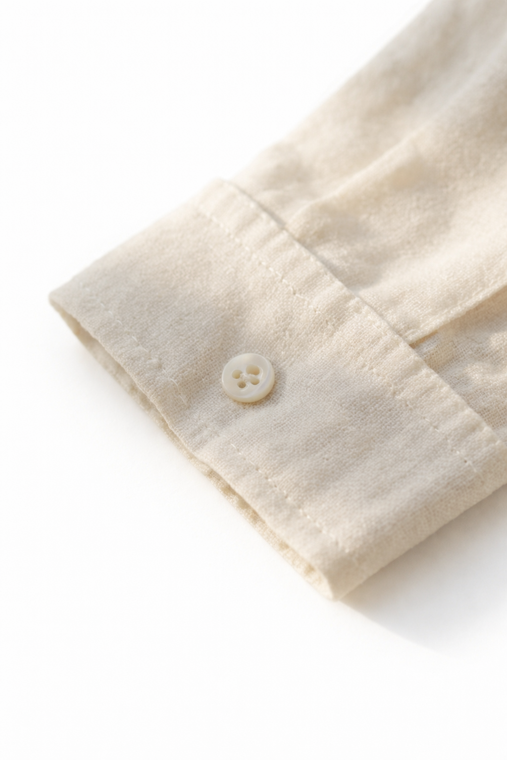 Linnen Rechte Pantalon met Knoopsluiting voor Heren