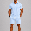 Set met Poloshirt en Korte Broek voor Heren