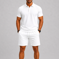 Set met Poloshirt en Korte Broek voor Heren
