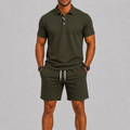 Set met Poloshirt en Korte Broek voor Heren