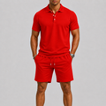 Set met Poloshirt en Korte Broek voor Heren