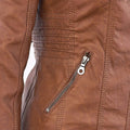 Raffaele | Zip-Up Leren Jas met Capuchon voor Dames