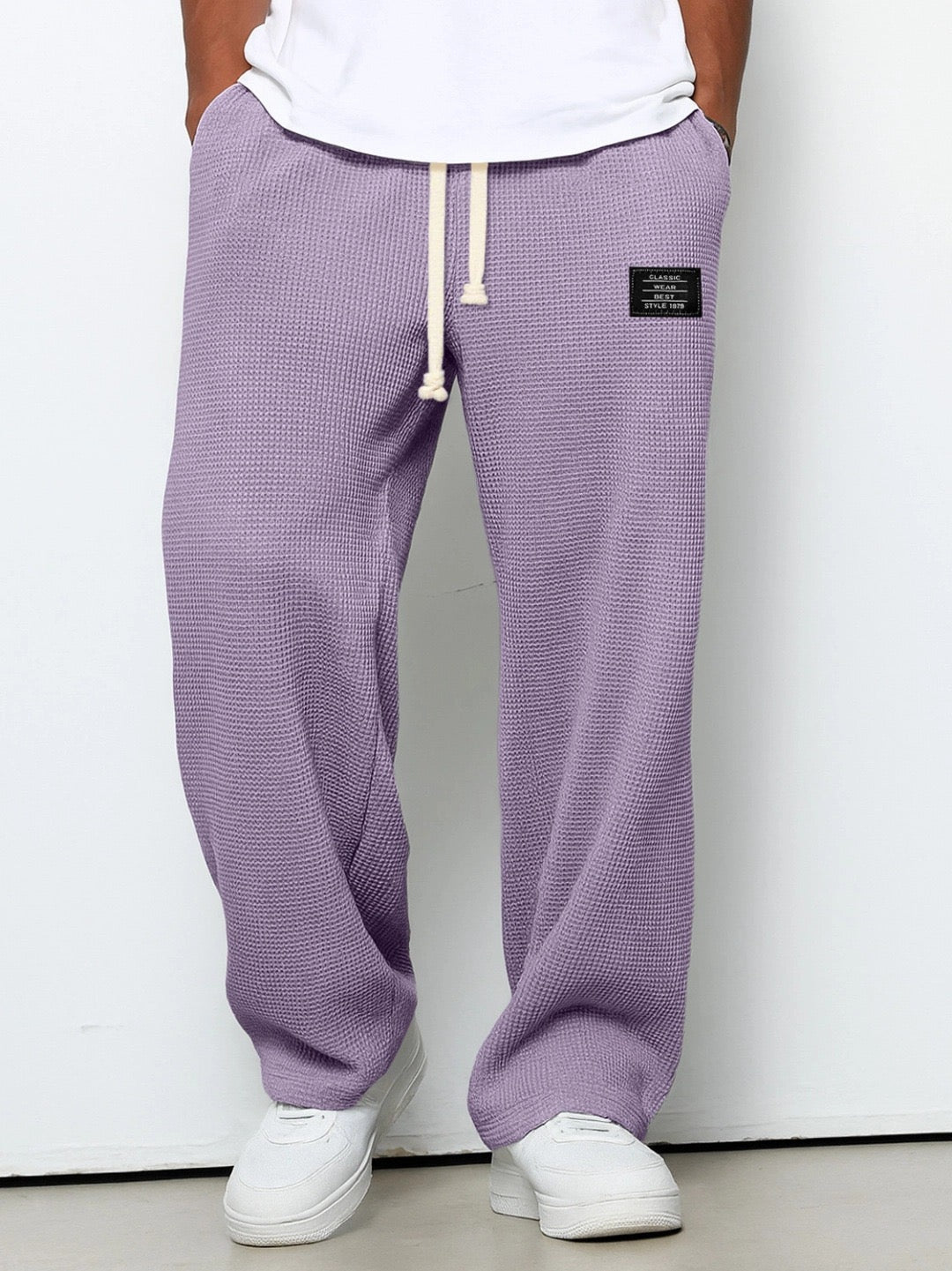 Rechte Gebreide Joggingbroek voor Heren