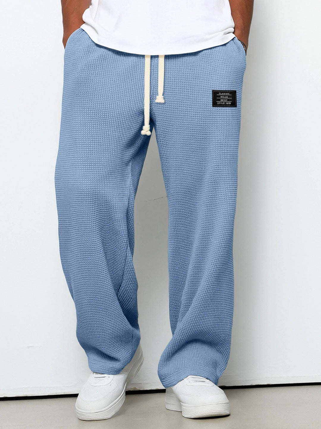Rechte Gebreide Joggingbroek voor Heren