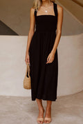 Halternek Midi Jurk met Strikdetail voor Dames