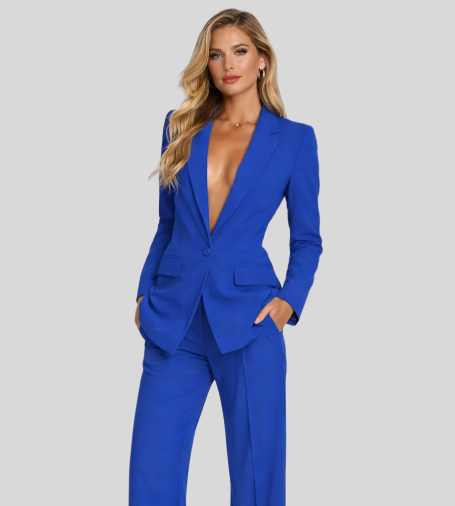 Broekpak met Wijde Pijp Broek voor Dames