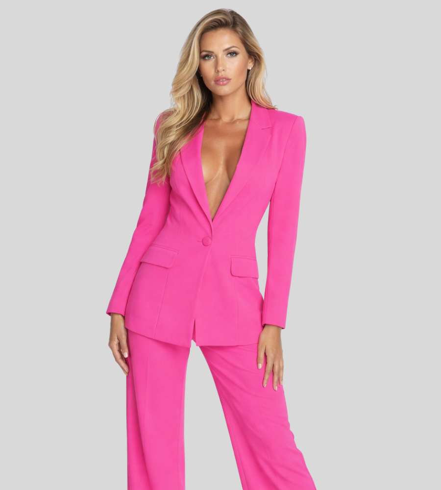 Broekpak met Wijde Pijp Broek voor Dames
