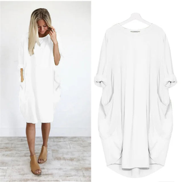 Floor | Oversized Jurk met Steekzakken voor Dames