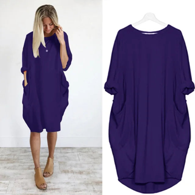 Floor | Oversized Jurk met Steekzakken voor Dames