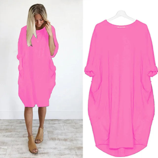 Floor | Oversized Jurk met Steekzakken voor Dames