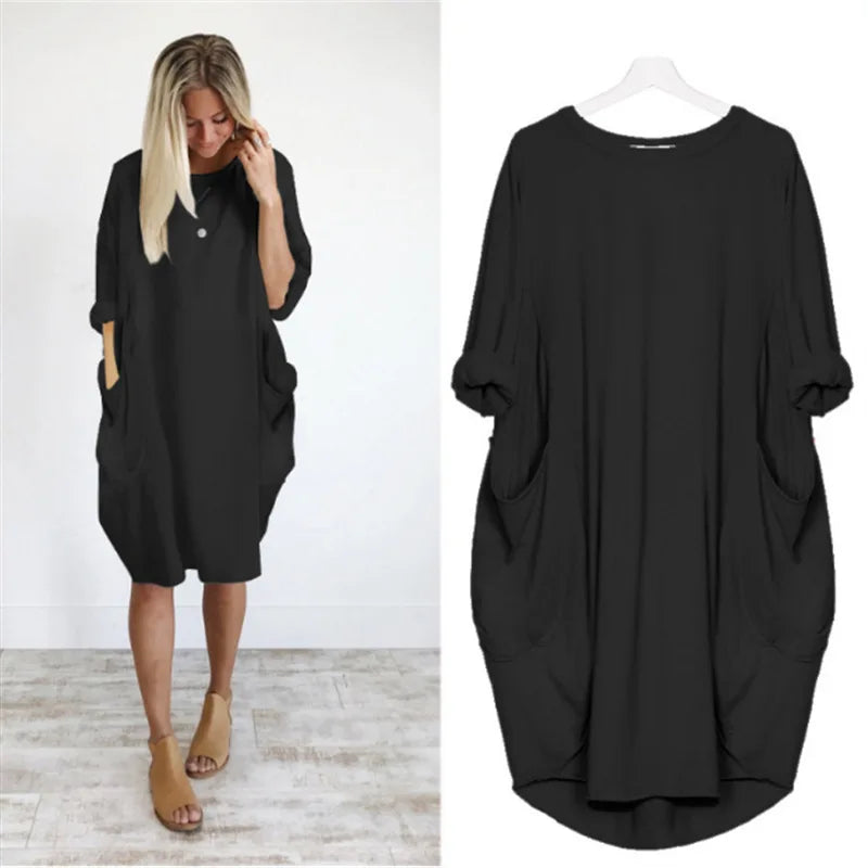 Floor | Oversized Jurk met Steekzakken voor Dames