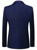 Slim Fit Driedelig Pak met Gilet en Notchkraag voor Heren