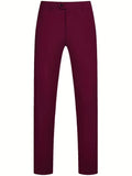 Slim Fit Driedelig Pak met Gilet en Notchkraag voor Heren