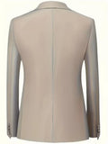 Slim Fit Driedelig Pak met Gilet en Notchkraag voor Heren
