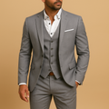 Slim Fit Driedelig Pak met Gilet voor Heren