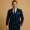 Slim Fit Driedelig Pak met Gilet voor Heren