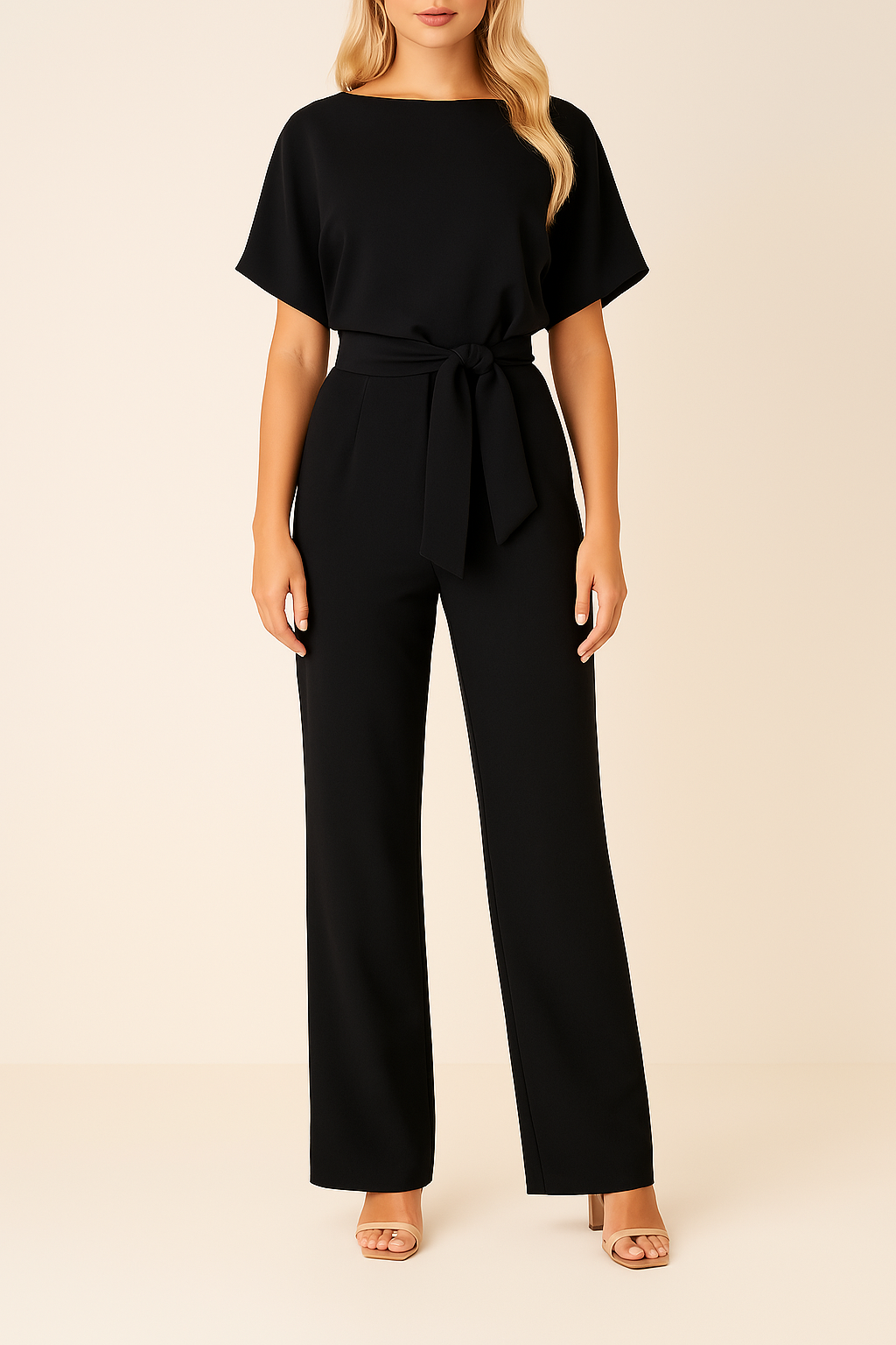 Korte Mouw Jumpsuit voor Dames