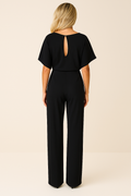 Korte Mouw Jumpsuit voor Dames
