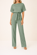 Korte Mouw Jumpsuit voor Dames