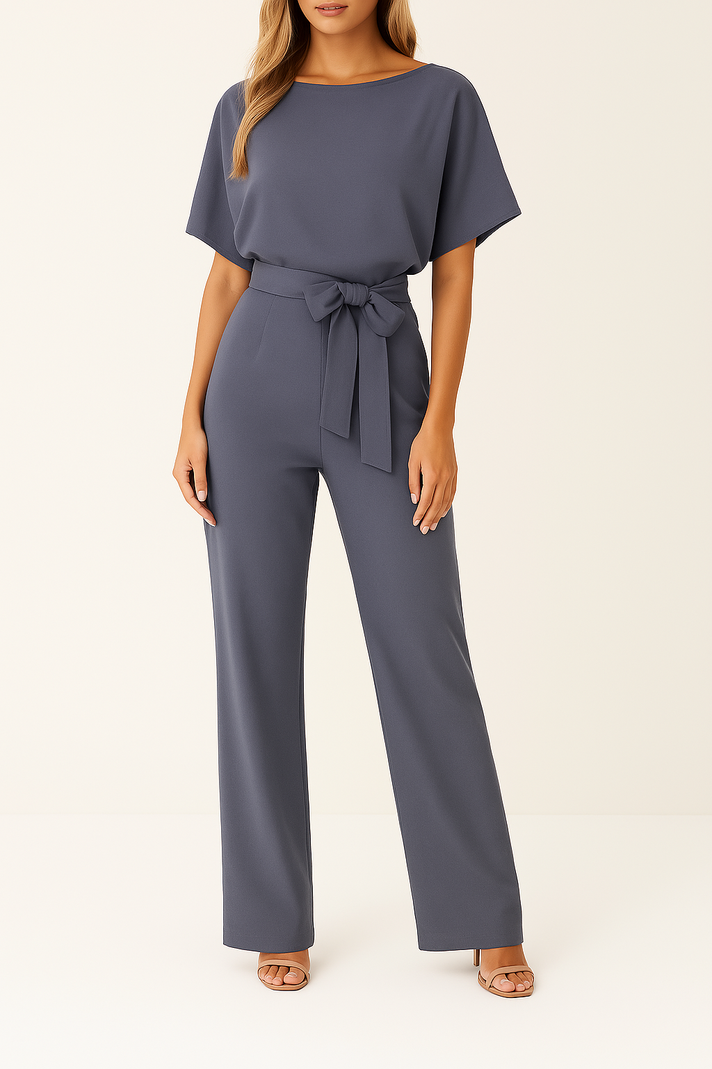 Korte Mouw Jumpsuit voor Dames