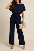Korte Mouw Jumpsuit voor Dames
