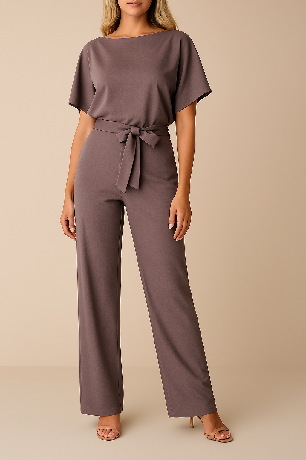 Korte Mouw Jumpsuit voor Dames