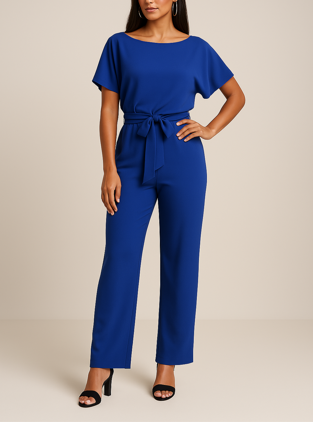 Korte Mouw Jumpsuit voor Dames