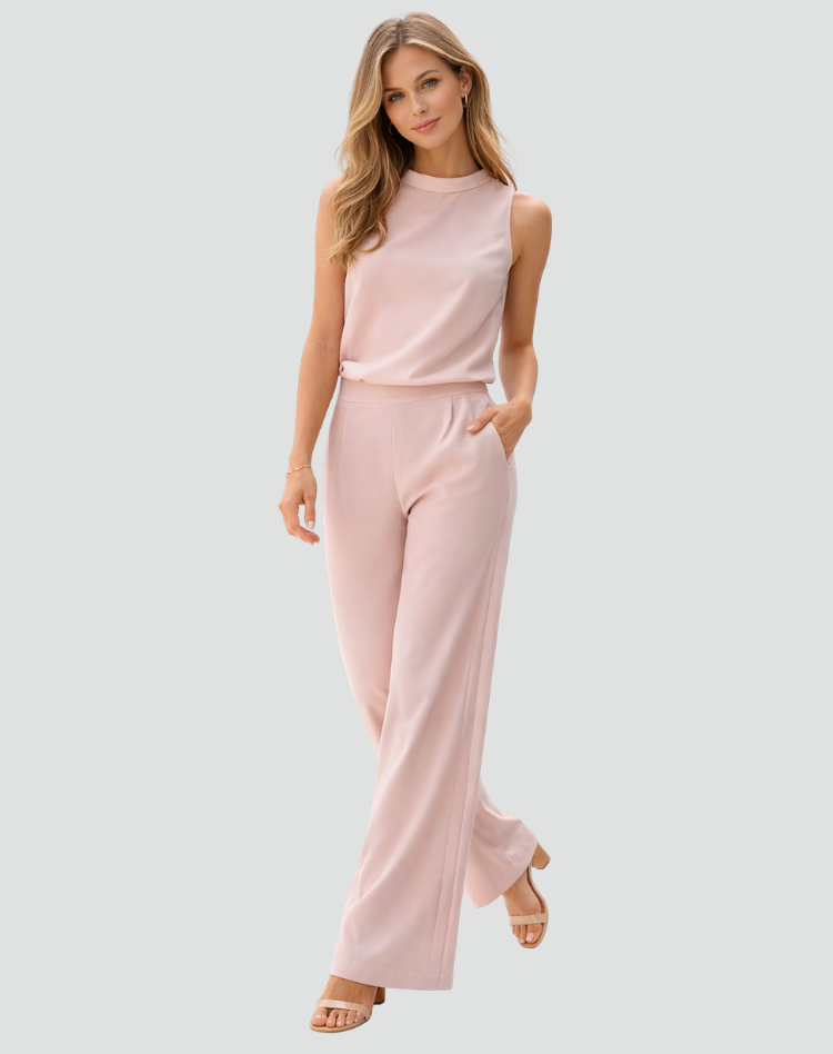 Broekpak met Wijde Pijp Broek voor Dames