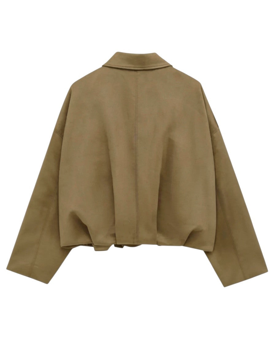 Suède Overshirt met Ritssluiting voor Dames